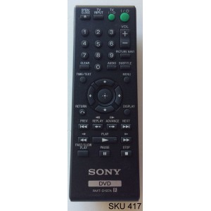 CONTROL REMOTO PARA REPRODUCTOR DE DVD SONY / RMT-D197A / DVP-SR500H / DVP-SR500WM